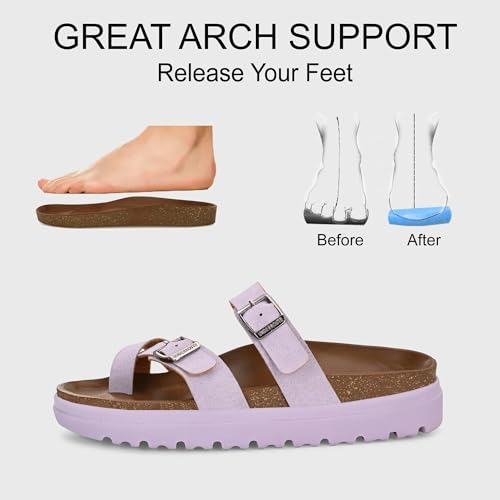 Image of Centrino Women's Berkin-Style Slip-On Sandals | Open Toe Design | Soft PU Footbed | Lightweight & Comfortable | Arch Support | On-Grip Sole | Casual Outdoor Wear (9228)