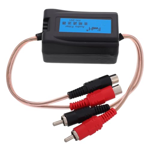 SOLUSTRE Car Audio Noise Filter Geräuschisolator Für Audio- Effektiver Lärmfilter Für Lautsprecher Einfache Installation Kompatibel Mit Fahrzeugtypen Verbesserte Klangklarheit