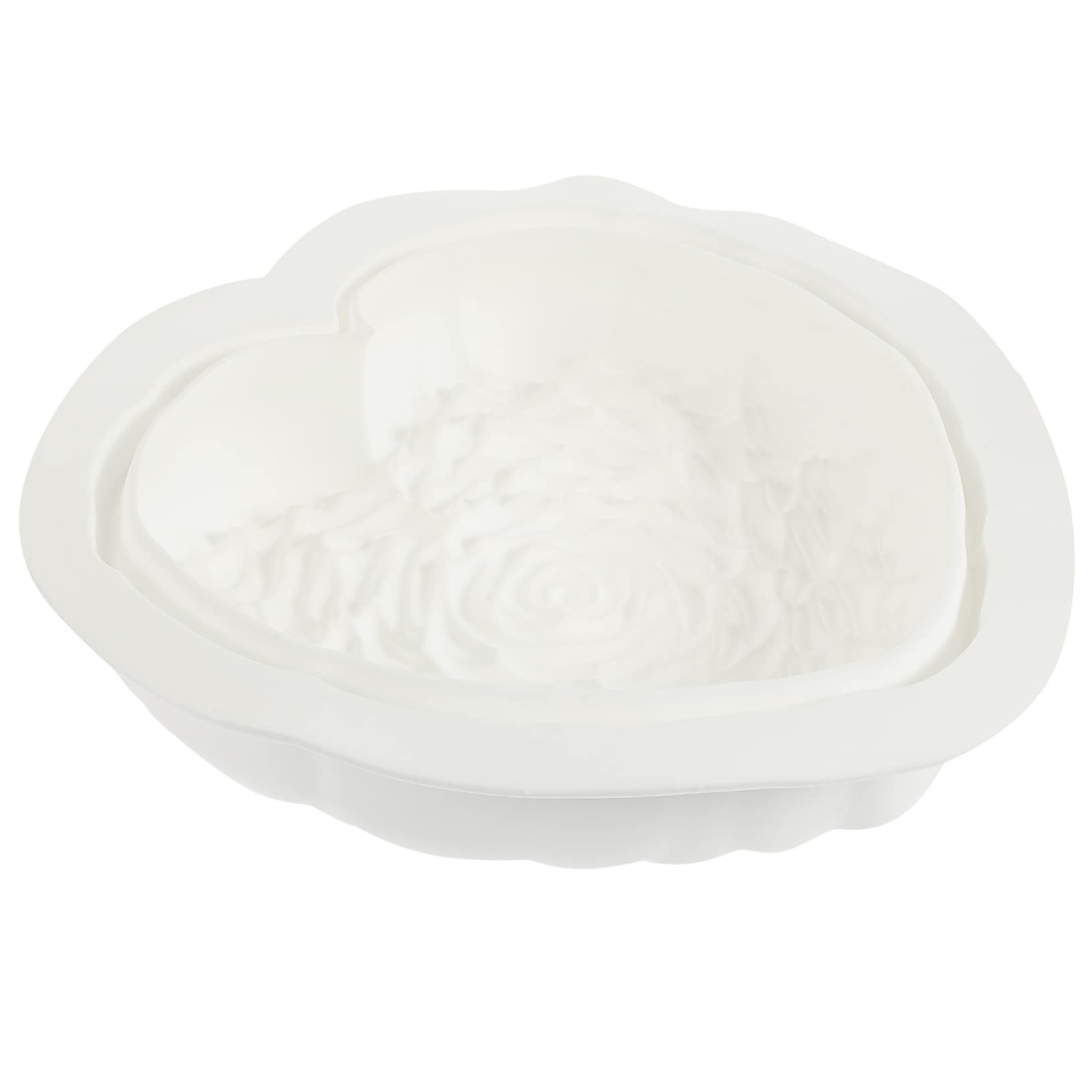 ULTECHNOVO 3 Pièces moule rose d'amour moules en forme de cœur moule à cake coeur d'amour moule à chocolat Outil de cuisson moule à gâteau en silicone Gel de silice blanche