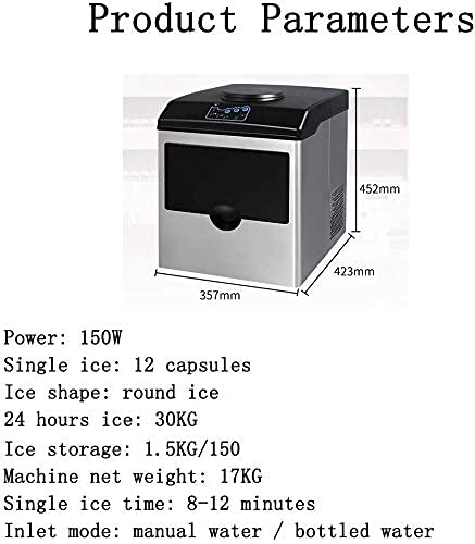 Ice Cube Maker Aufsatz-Eismaschine, tragbare elektrische Eismaschine, Macht 8 bis 12 Minuten schnelles EIS, ultraleise… – Bild 5