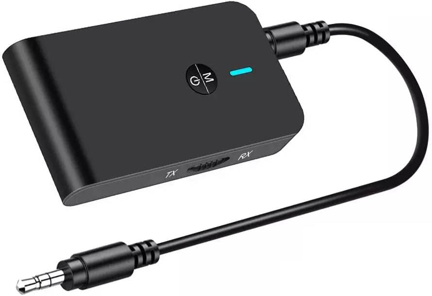 SoundOwl Bluetooth 5.0 Transmitter and Receiver, 3-in-1 Wireless Aux Bluetooth Adapter, Low-Latency Audio Bluetooth Car Adapter, Auto, TV, Home Stereo System