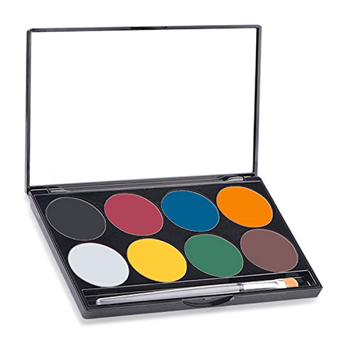 Mehron Paradise Basic Face Paint Palettes, 8 Colors #TOP8