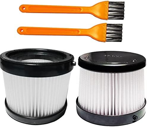 DCV501HB DCV5011H Filters for DEWALT 20V Cordless, 2PCS Washable Vacuum HEPA Filter with Clean Brush, Handheld Vacuum Replacement HEPA Filter