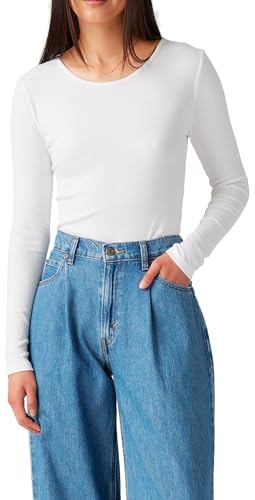 Levi's Dreamy LS tee Camiseta, Color Blanco, L para Mujer