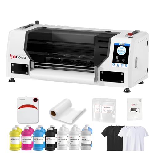 Dual XP600 DTF Printer with White Ink