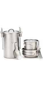 Amazon.co.jp: KEITH 純チタン キャンティーン 軽量 1100ml 水筒+700ml