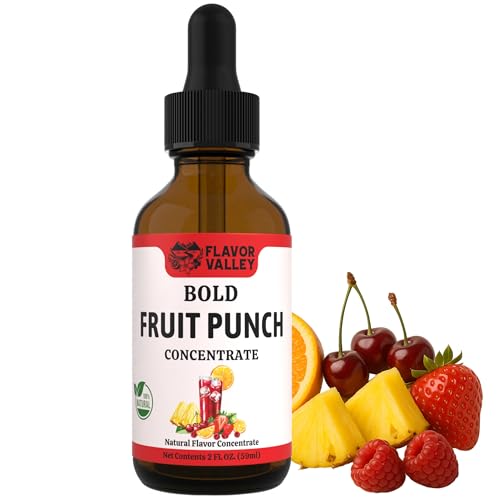 FLAVOR VALLEY Fruit Punch Concentrate for Drinks & Cocktails