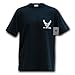 Rapiddominance Air Force Wing Classic Military Tee, Navy, X-Large