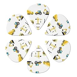 Cartoon Heavy Machinery Truck Lot de 6 médiators pour guitare acoustique, guitare électrique, basse, ukulélé – fin… - Les Beatles, Paul McCartney, John Lennon, RIngo Starr, George Harrison Cartoon Heavy Machinery Truck Lot de 6 médiators pour guitare acoustique, guitare électrique, basse, ukulélé – fin… – Image 4