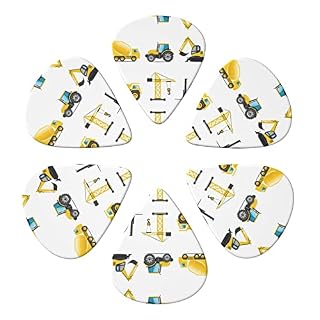 Cartoon Heavy Machinery Truck Lot de 6 médiators pour guitare acoustique, guitare électrique, basse, ukulélé – fin… - Les Beatles, Paul McCartney, John Lennon, RIngo Starr, George Harrison Cartoon Heavy Machinery Truck Lot de 6 médiators pour guitare acoustique, guitare électrique, basse, ukulélé – fin… – Image 4