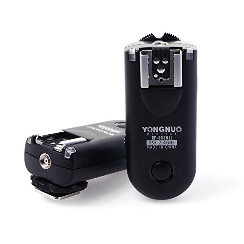 Yongnuo RF-603 N II - Kit de 2 disparadores inalámbricos para cámaras Nikon (2.4 GHz, 120 m, AAA), color negro - imagen 6