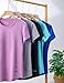 5 Pack: Women's Dry Fit Short Sleeve T Shirts, Athletic Workout Tee Tops for Gym Yoga Running (Set 8, Large)