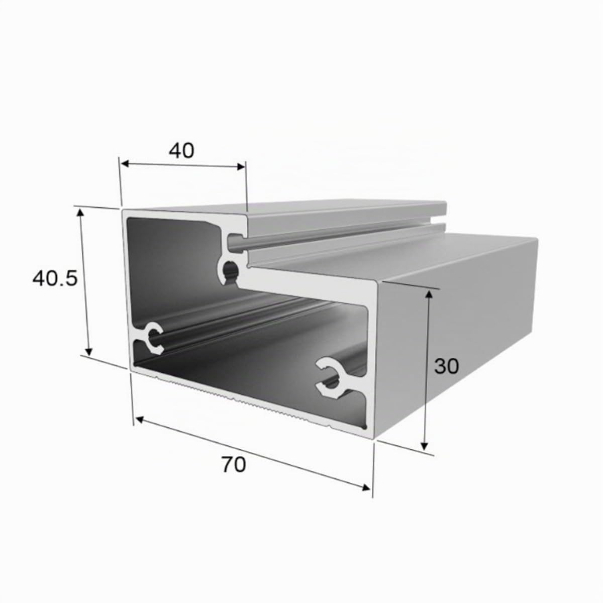 Desineo Puerta para baño Turco Transparente 70 x 190 cm Marco de Aluminio