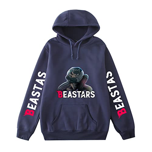 keepmore Unisex Anime Beastars Sudadera con Capucha Moda Otoño Invierno Personajes de Anime Impresión de Haru Ropa Deportiva con Capucha
