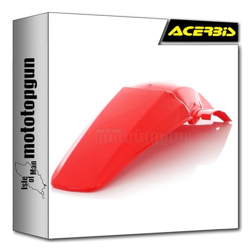 Garde-boue arrière plastique flexible Acerbis rouge Honda CRE 450 F
