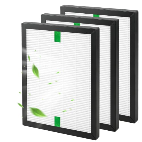 Image of 3 Pack HEPA Filter Compatible with MeacoDry Arete One & Two 10L/ 12L Dehumidifier and Air Purifier, Mellbree H13 Hepa Replacement Filter Captures Dust, Pollen, Pet Dander & Odours for Clean Air