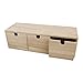 Produktbild Rayher 6190300 Holzkommode mit 3 Schubladen, natur, 37,5 x 13 x 11,5 cm, Holz Kommödchen, Schubladenbox