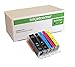 Inkjetcorner Compatible 5 Pack Ink Cartridges plus Chip for CANON PGI-250 CLI-251 Pixma MG5620 MG6620 MG7520 (Shows Accurate Ink Levels)