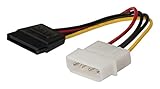 Câble adaptateur d'alimentation interne , Molex mâle vers SATA femelle à 15broches, 0,15m, multicolore