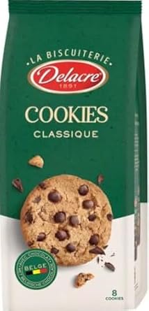 Delacre Belgian Chocolate Cookies, Classique, 136g
