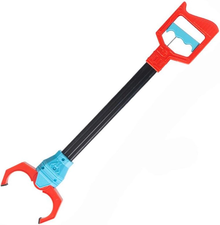 Toy Grabber Claw for Kids,20" Ergonomic Grabber Reacher Tool with Handle,Premium ABS Pickup Tool Interactive Kids Funny Grabbers Claw for Toy Bottle Trash (Red)