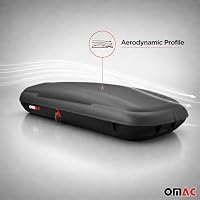 OMAC Dachbox Dachkoffer Gepäckbox 480 Liter Carbonlook Abschließbar Autobox ABE – Ansicht 7