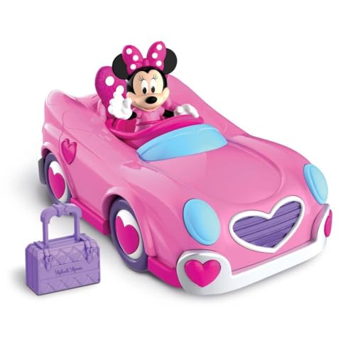 Disney Minnie, Minnie, Véhicule avec 1 Figurine 7,5 cm et 1 Accessoire, Différents Modèles Disponibles, Jouet pour Enfants Dès 3 Ans, GIOCHI PREZIOSI, MCN18