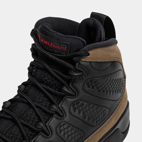 Jordan 9 Tênis masculino retrô, Preto, vermelho verdadeiro, verde