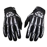 Motorcycle Gloves Touchscreen Non Slip Skeleton Bike Gloves Riding Mittens For Men Women L 1pair Motorcycle Gloves For Men And Women, Full Finger Touchscreen Motorbike Gloves