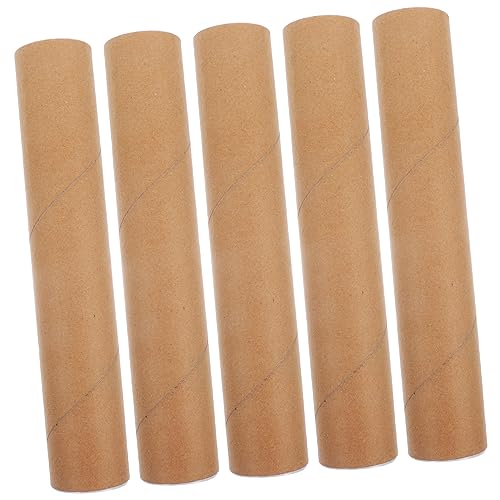 TOGEVAL Postal Tubes for Mail Art 5pcs Cardboard Storage Tubes Caps 300x50mm Thick Wall