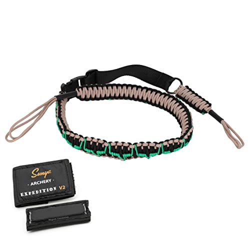 SUNYA Paracord Compound Bow Sling with V2 Upgraded Magnetic Connection System. Lightweight Hands Free Shoulder Carrying Sling for Bow Hunting, Field Archery and 3D (Eurypholis) by SUNYA - Image 2