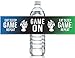 DISTINCTIVS Video Game Birthday Water Bottle Labels - 24 Stickers