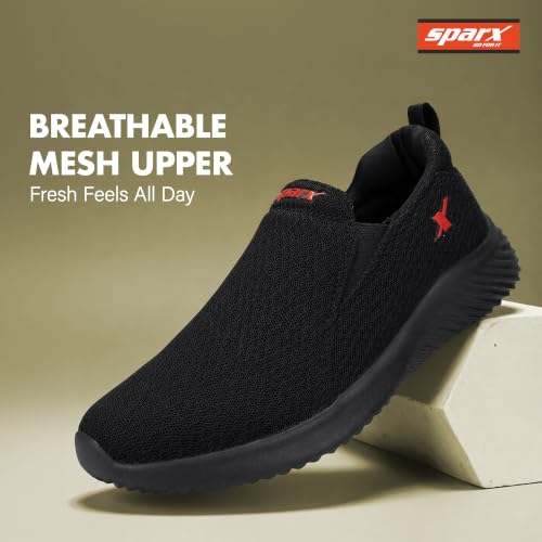 Image of SPARX Men's SX0651G Black Red Running Shoes 9 (SX0651GBKRD0009)