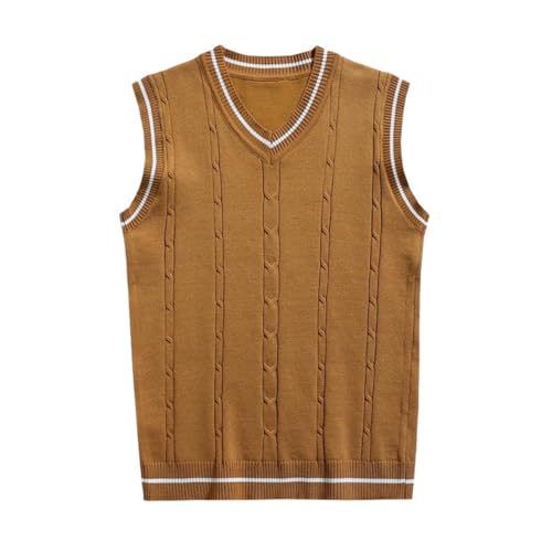 Gilet col en V en tricot fin homme pour un style casual élégant au bureau