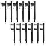 12pcs Hearing Aid Cleaning Tools Kits Hearing Aid Cleaner Brush Hearing Amplifier Cleaning Brush (Black)