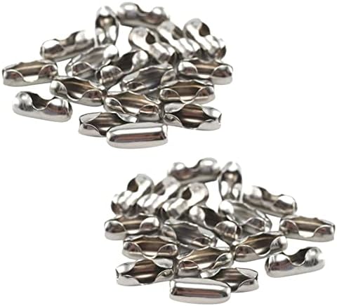 Roller Roman Vertical Blind Spare Parts Replacement Vertical Roman Roller Blind Ball Chain Cord Connector Clips Metal Chain Joiners Stainless Steel 4.5mm Pack of 10.