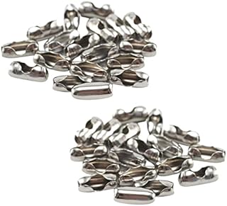 Roller Roman Vertical Blind Spare Parts Replacement Vertical Roman Roller Blind Ball Chain Cord Connector Clips Metal Chain Joiners Stainless Steel 4.5mm Pack of 10.