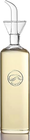 Oliera Salvagocce In Vetro Da 250ml - Bottiglia Per Olio E Aceto Con Beccuccio Anti-Goccia Per Tavola - Foto 5
