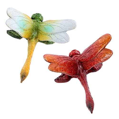 Mariposas para pared de resina AB Tools resistentes a la intemperie en verde y rojo