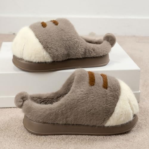 Cat Paw Slippers, Winter Warm Platform Cat Feet Slippers, Cute Fluffy Animal Cat Paw Slippers for Women 7