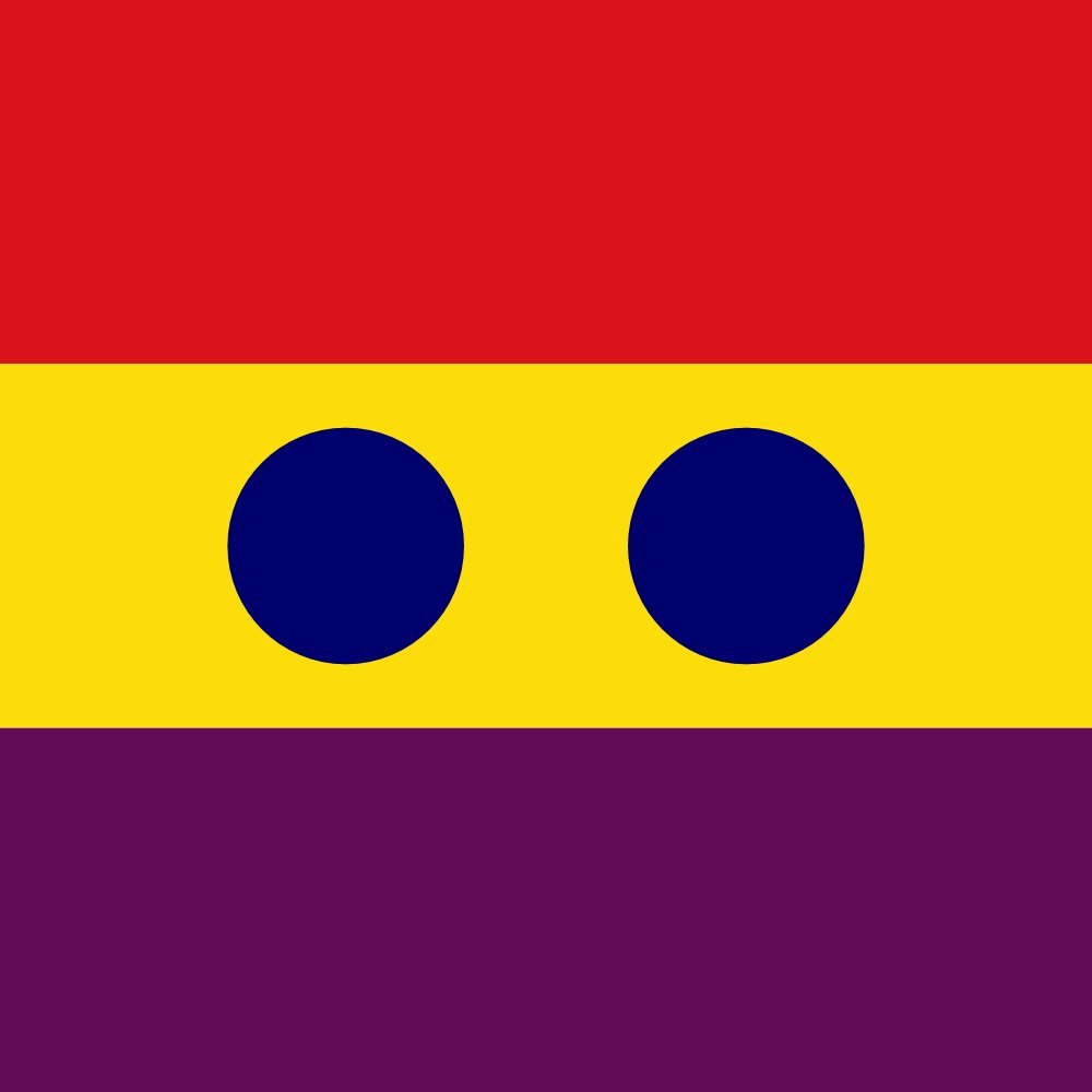 Drapeau Spanish Republic Viceadmiral pour Décorer un Bureau d'Historien ou un Salon