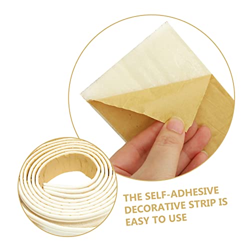 Uonlytech 6 Rolos De Bordas Decorativas Tira De Decalque De Parede DIY Linhas Banheiro Guarnição Bra