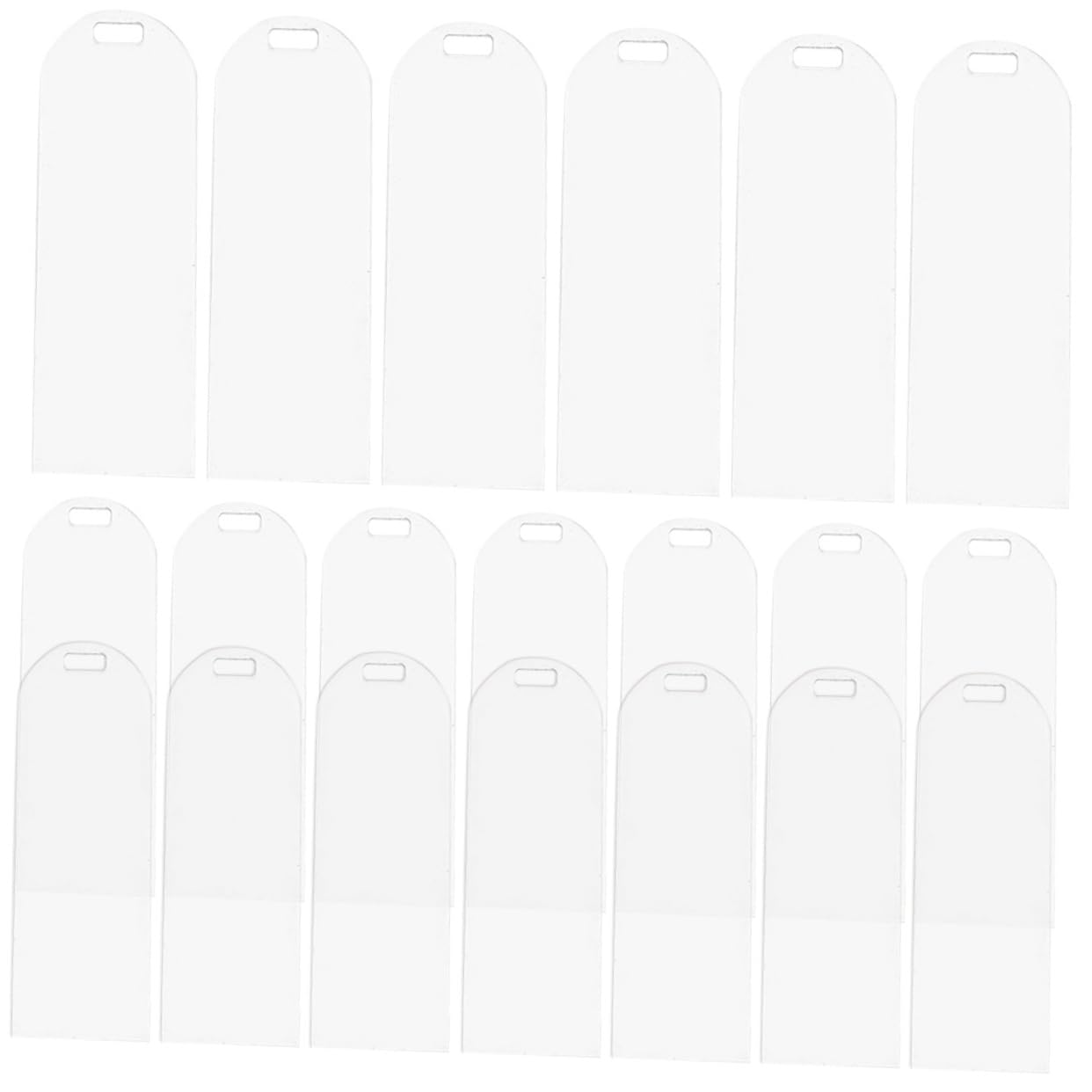 DOITOOL Marcapáginas Acrílicos Transparentes De Marcadores De Página Diy Manualidades Accesorios De Lectura Y Personalizables 20 Piezas*4