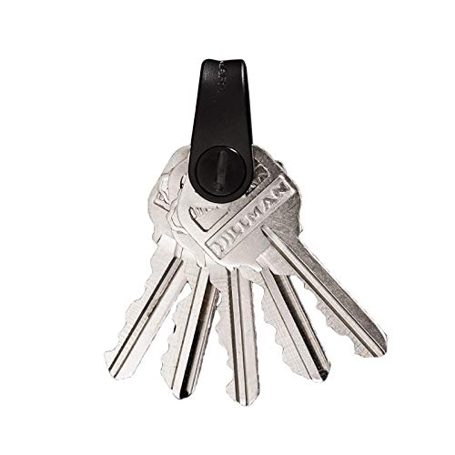 Keysmart - Compact Key Holder And Keychain Organizer (Up To 8 Keys, Red) Bundle With Stainless Steel Quick Disconnect Clip And Mini - Compact Minimalist Expandable Key Holder #TOP3