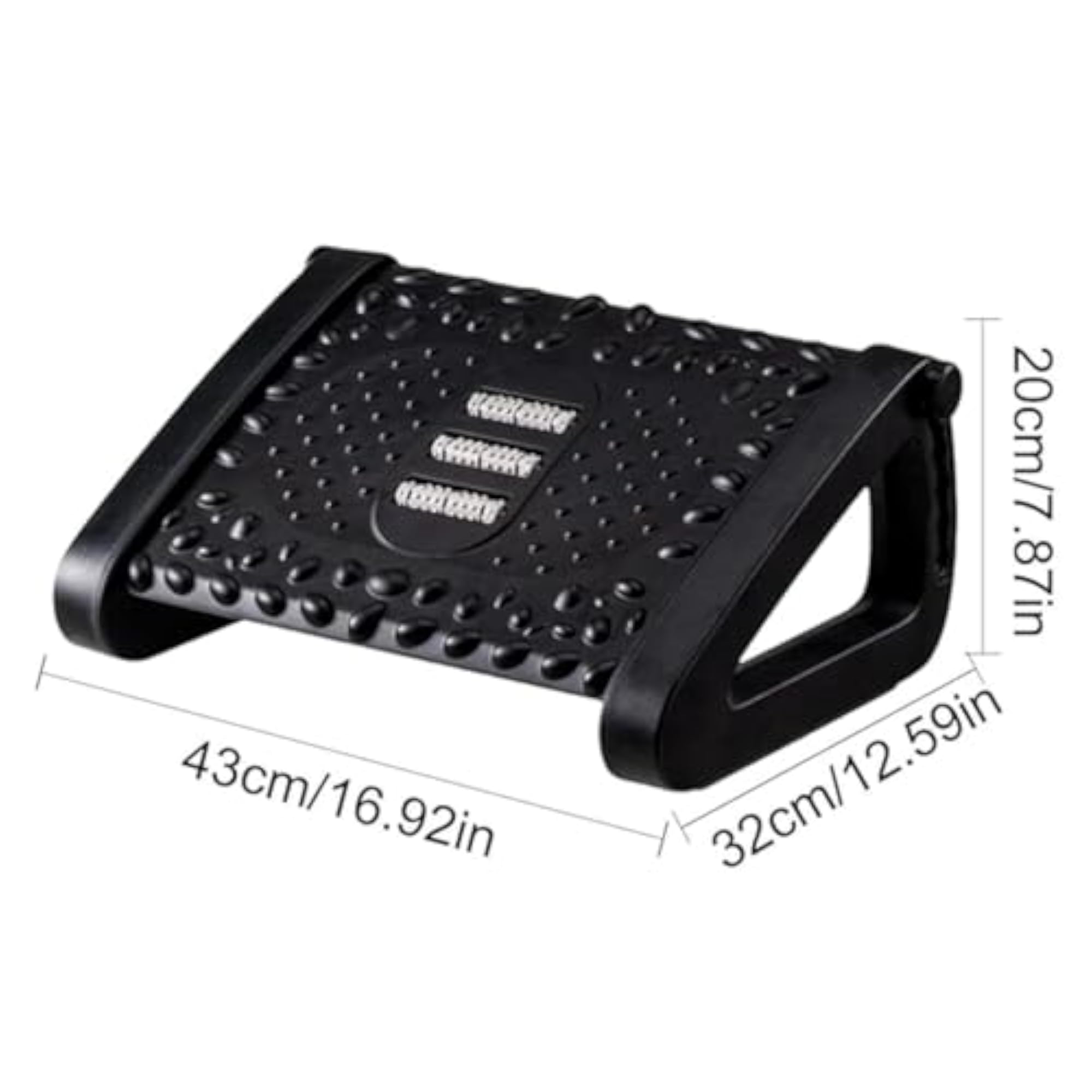 Adjustable Foot Rest Under Desk with Massage Texture & Rollers