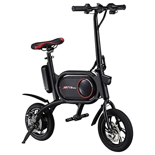 Trotty Bike elscooter (250 watt, 24 km/h, max. 20 km, 5 200 mAh Li-Ion batteri, pneumatiska däck; upp till 150 kg) svart