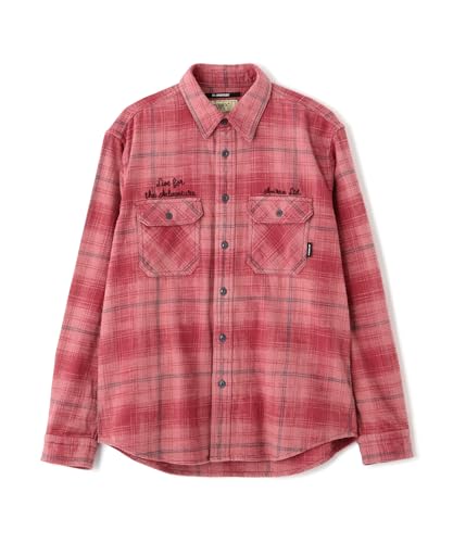 [�A���B���b�N�X] BLEACH WASHED NEP CHECK SHIRT "YELLOW STONE" �u���[�`�E�H�b�V���h �l�b�v�`�F�b�N�V���c "�C�G���[�X�g�[��" �����Y 2XL 090 �s���N 783-5220016