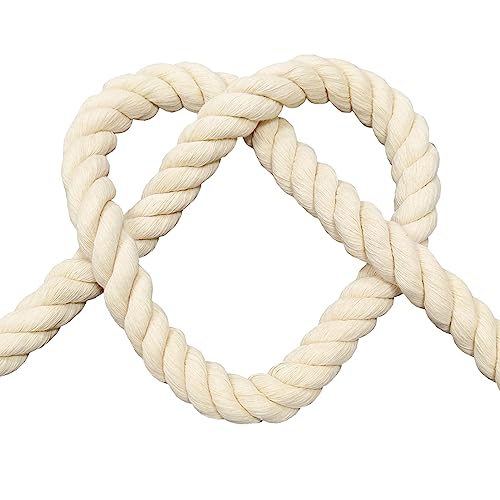 Facile da tagliare: il cordoncino macramè è disponibile in una varietà di dimensioni da 6 mm a 32 mm di diametro e 2-20 m in lunghezza, può essere facilmente tagliato alla lunghezza che si desidera per soddisfare le vostre numerose esigenze