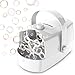Wisdomlit Bubble Machine, 3-in-1 Bubble Maker, Bubble Blower with 3 Bubble Wheels, Make Small | Medium | Big Bubbles for Kids Toddlers, Bubble Toys for Indoor Outdoor Birthday Party (White)