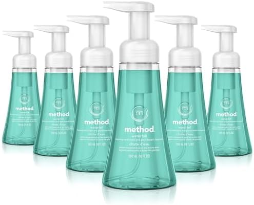 Method Foaming Hand Soap, Waterfall, Paraben and Phthalate Free, Biodegradable Formula, 10 fl oz (Pack of 6)